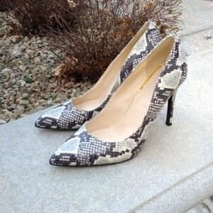 Classic Snake Print Heels Size 8.5, Old money,Animal Print,Mob Wife,luxury,